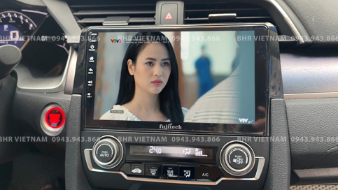 Màn hình DVD Android liền camera 360 Honda Civic 2017 - nay | Fujitech 360 